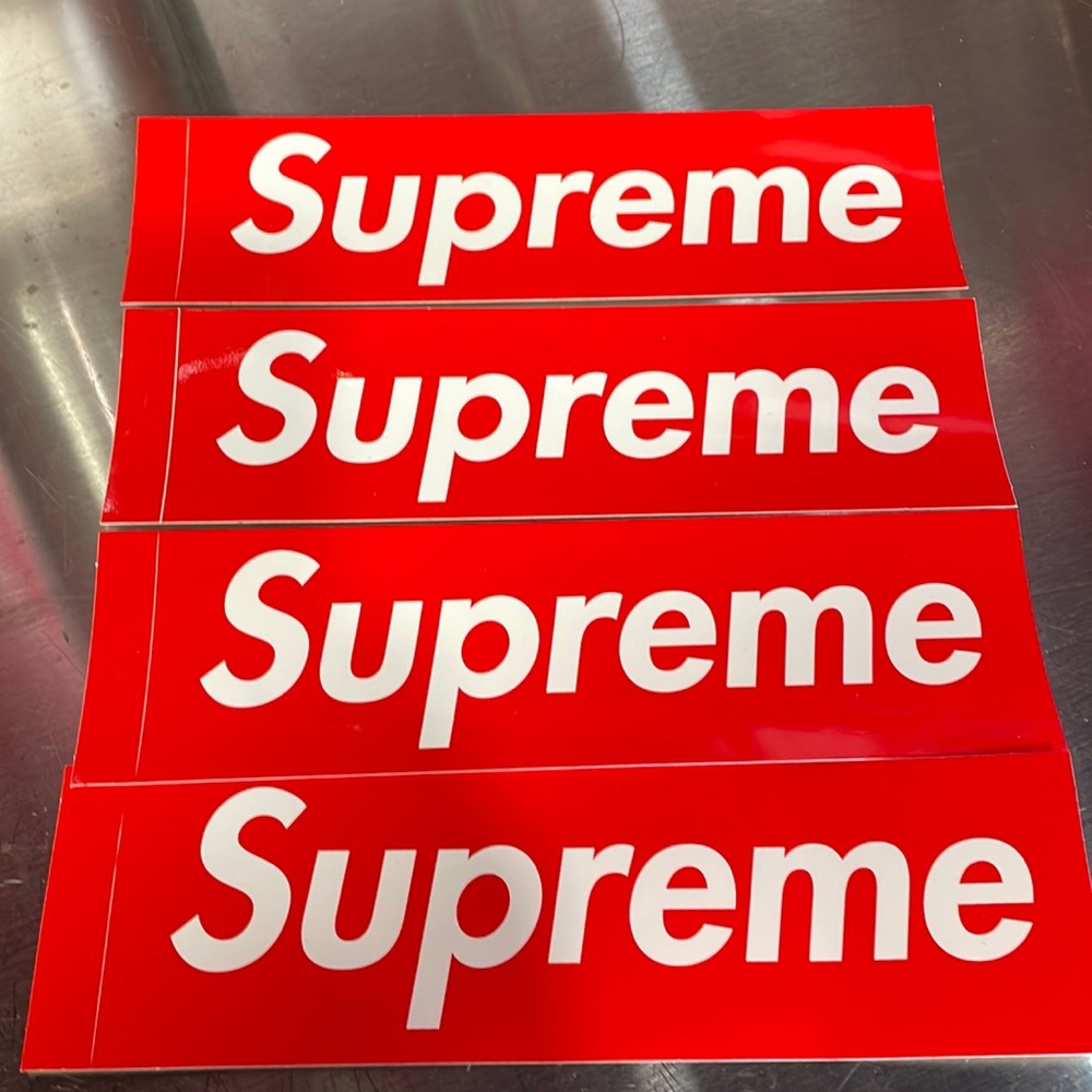 4 Supreme stickers